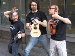 Brook Adams, James Hill, Lionel Hubert in New York james, lionel, brook in NYC